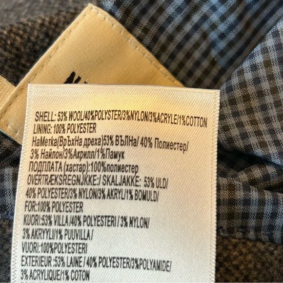 Ben Sherman Blue Tweed Blazer Sz L EUC - Picture 8 of 10